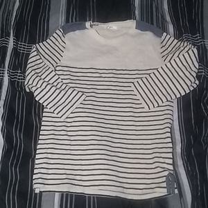 Bon long sleeve striped French shirt